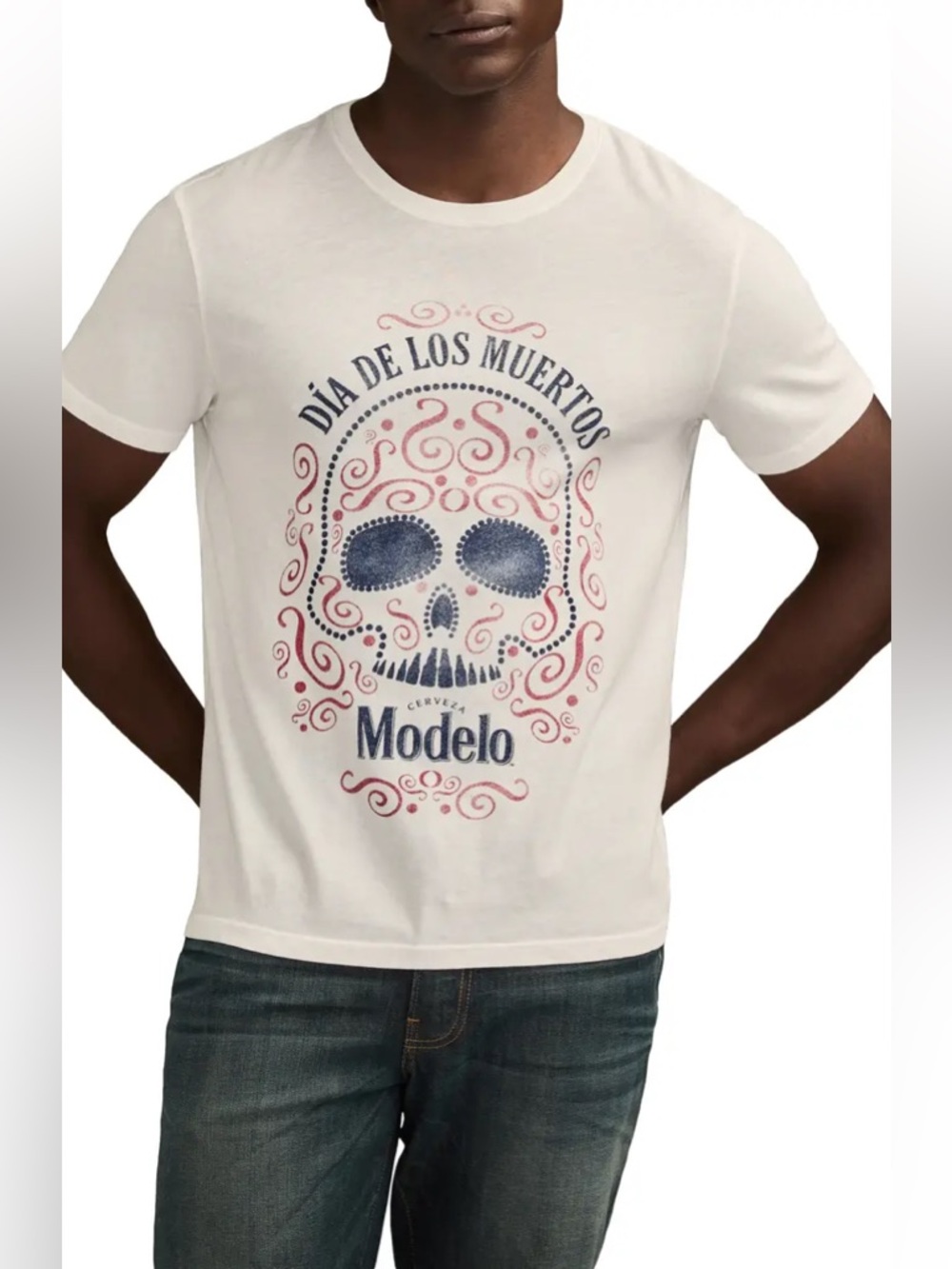 NWT Lucky Brand Modelo Tradition Graphic T-Shirt